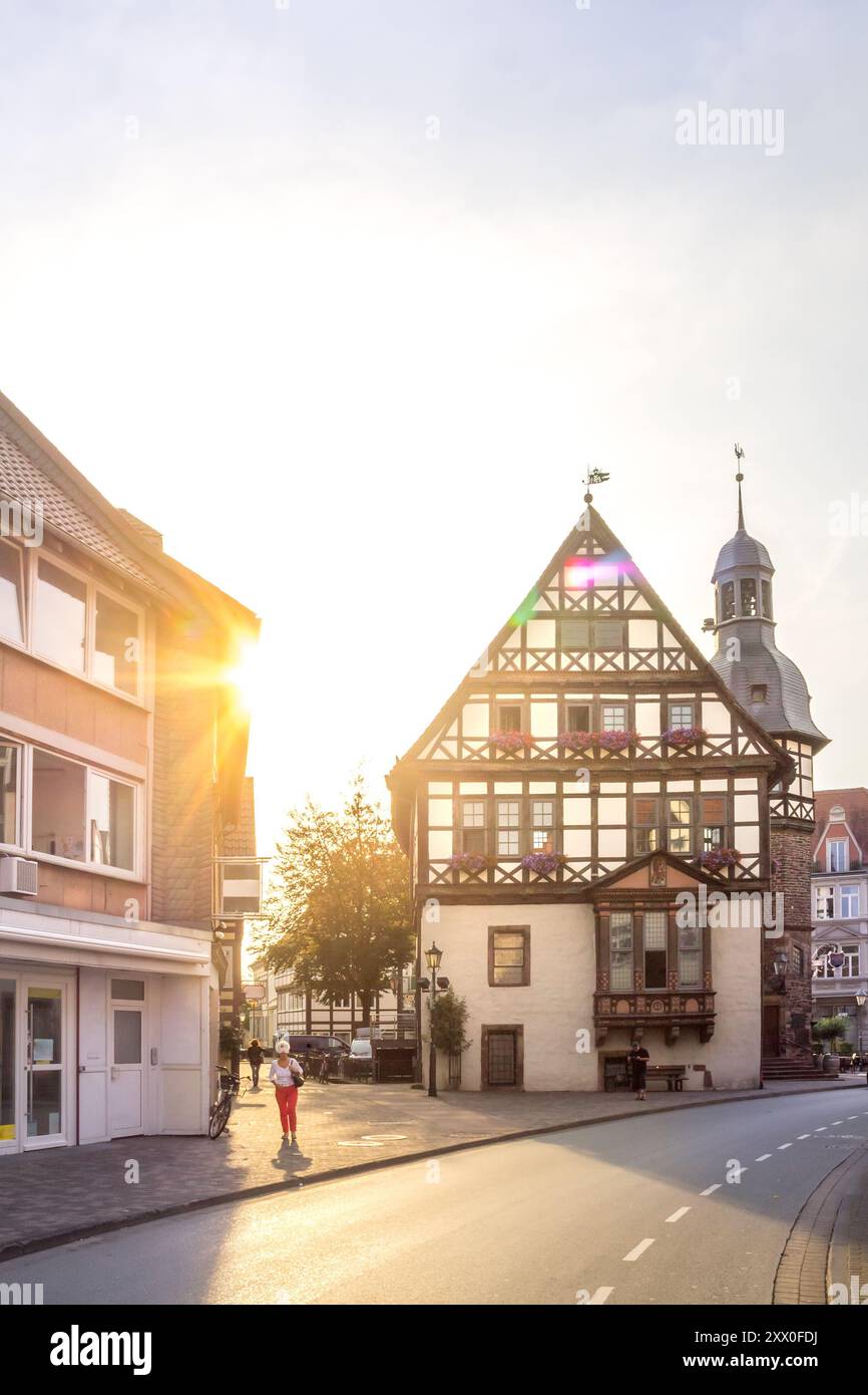 Mairie de Hoexter, Allemagne Banque D'Images