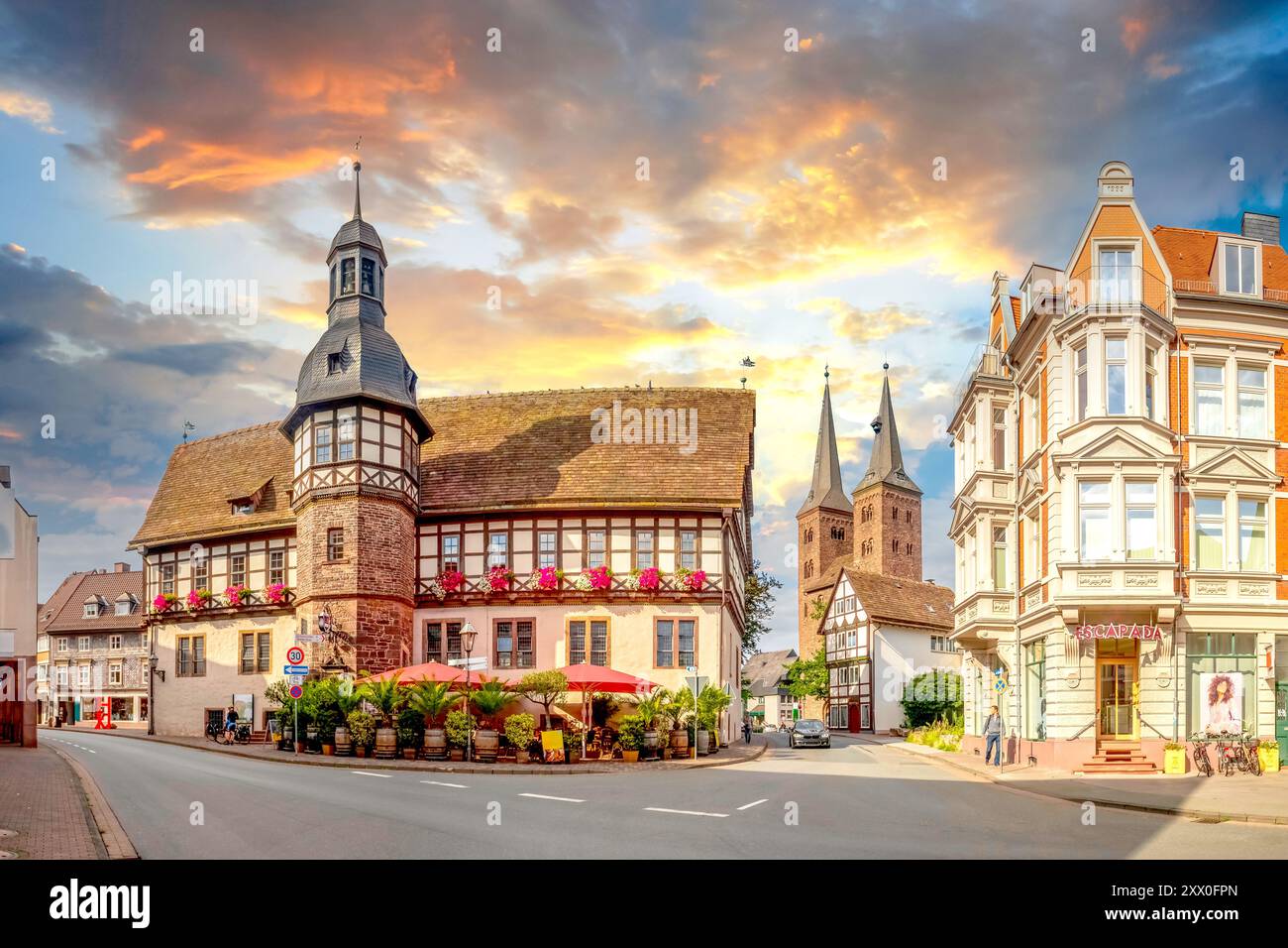 Mairie de Hoexter, Allemagne Banque D'Images