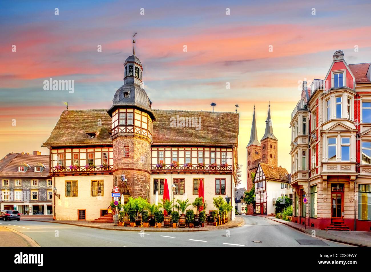 Mairie de Hoexter, Allemagne Banque D'Images