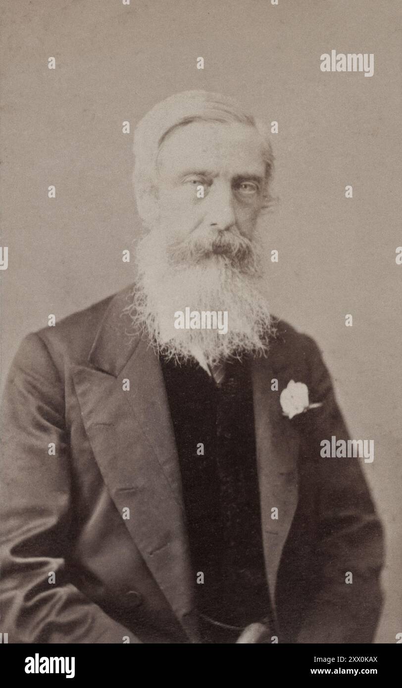 Sir William Muir KCSI (1819-1905) était un orientaliste écossais et administrateur colonial, directeur de l'Université d'Édimbourg et lieutenant-gouverneur des provinces du Nord-Ouest de l'Inde britannique. Banque D'Images