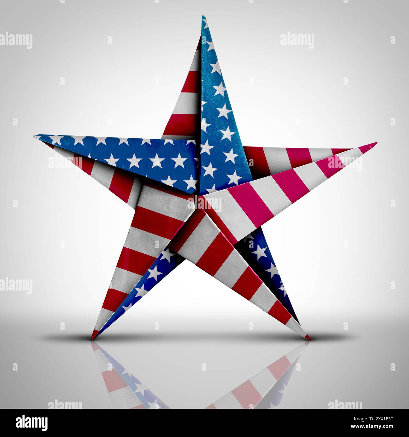 Fête nationale DES ÉTATS-UNIS et Happy Labor Day comme symbole patriotique de l'appréciation des États-Unis pour le travailleur américain ou les vétérans avec le drapeau américain Banque D'Images