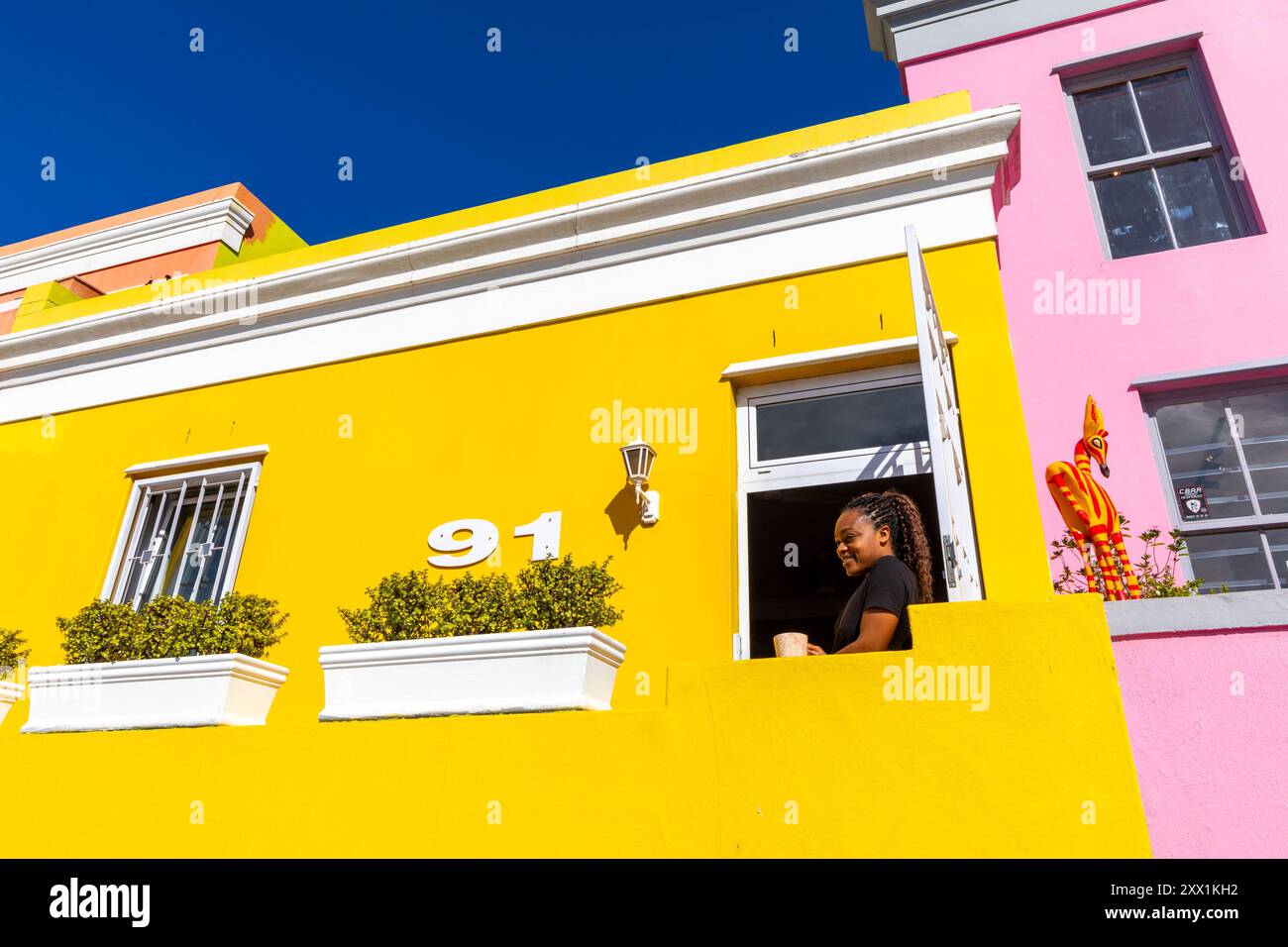 Bo-Kaap anciennement connu sous le nom de Malay Quarter, Cape Town, Western Cape Province, Afrique du Sud, Afrique Banque D'Images