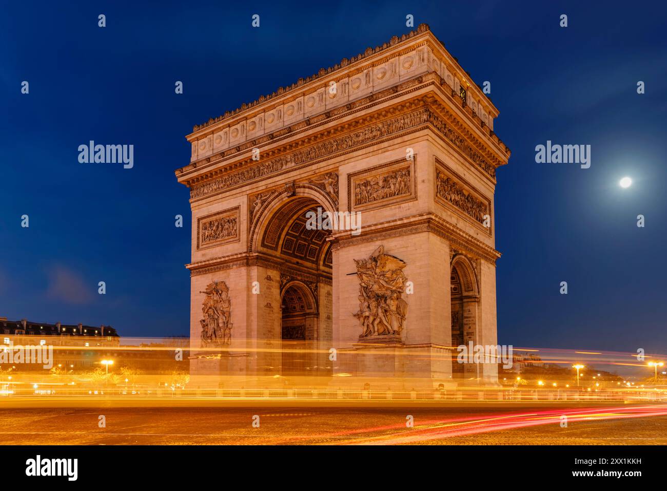 Arc de Triomphe place Charles de Gaulle, Paris, Ile de France, France, Europe Banque D'Images