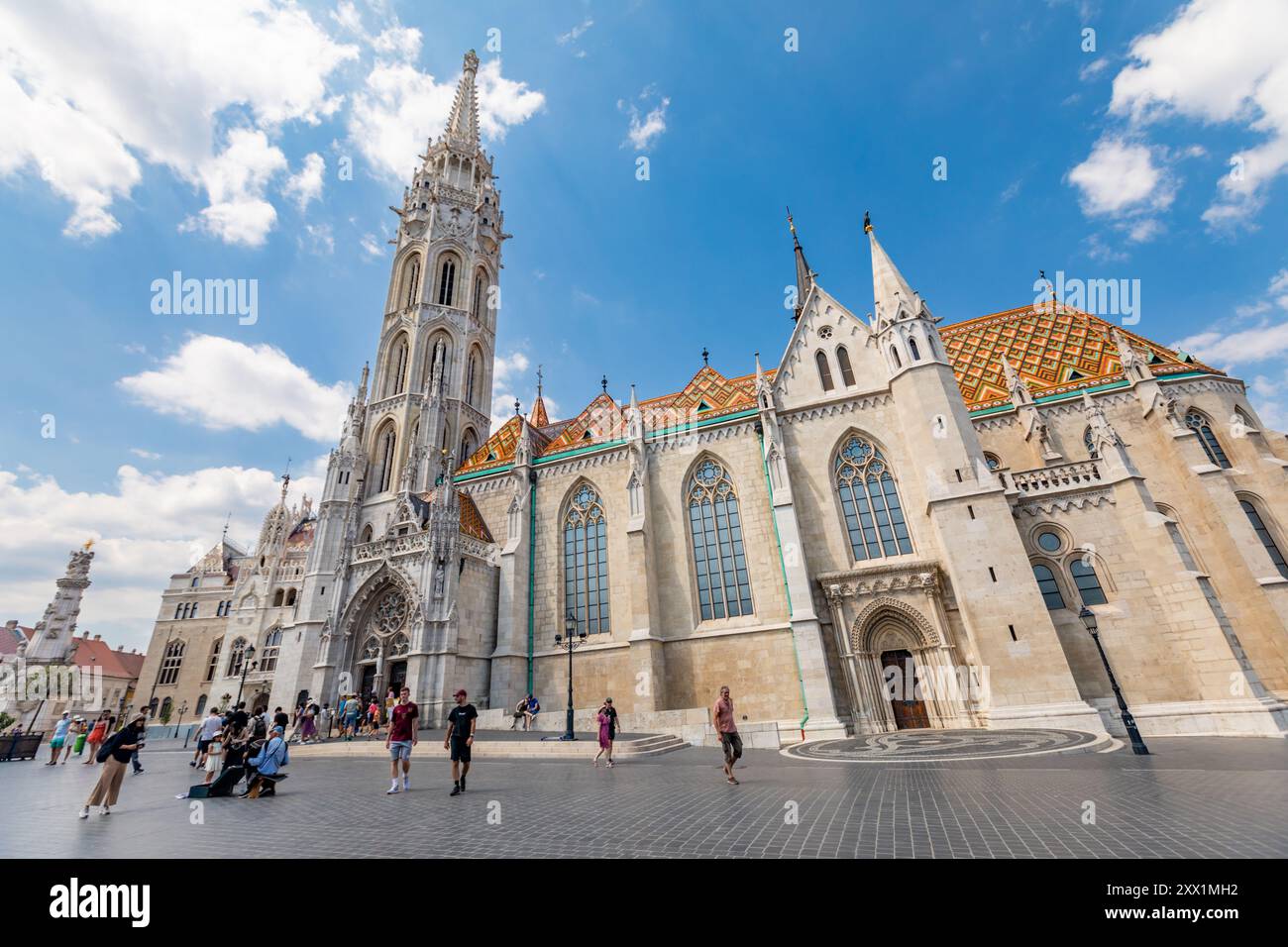 L'église de notre-Dame du Château de Buda, site du patrimoine mondial de l'UNESCO, Budapest, Hongrie, Europe Banque D'Images