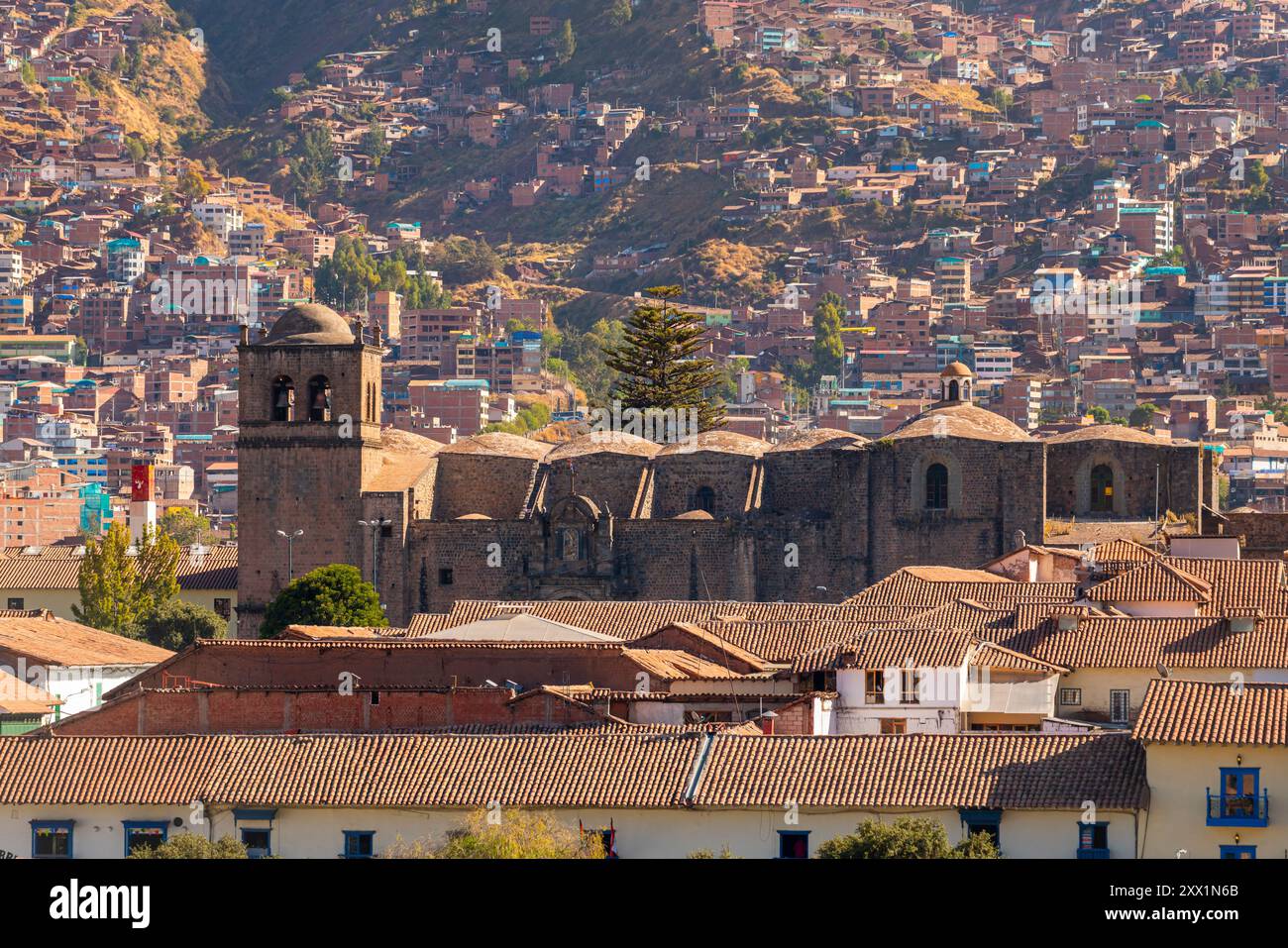 Église, musée et couvent de San Francisco, site du patrimoine mondial de l'UNESCO, Cusco (Cuzco), Province de Cusco, région de Cusco, Pérou, Amérique du Sud Banque D'Images