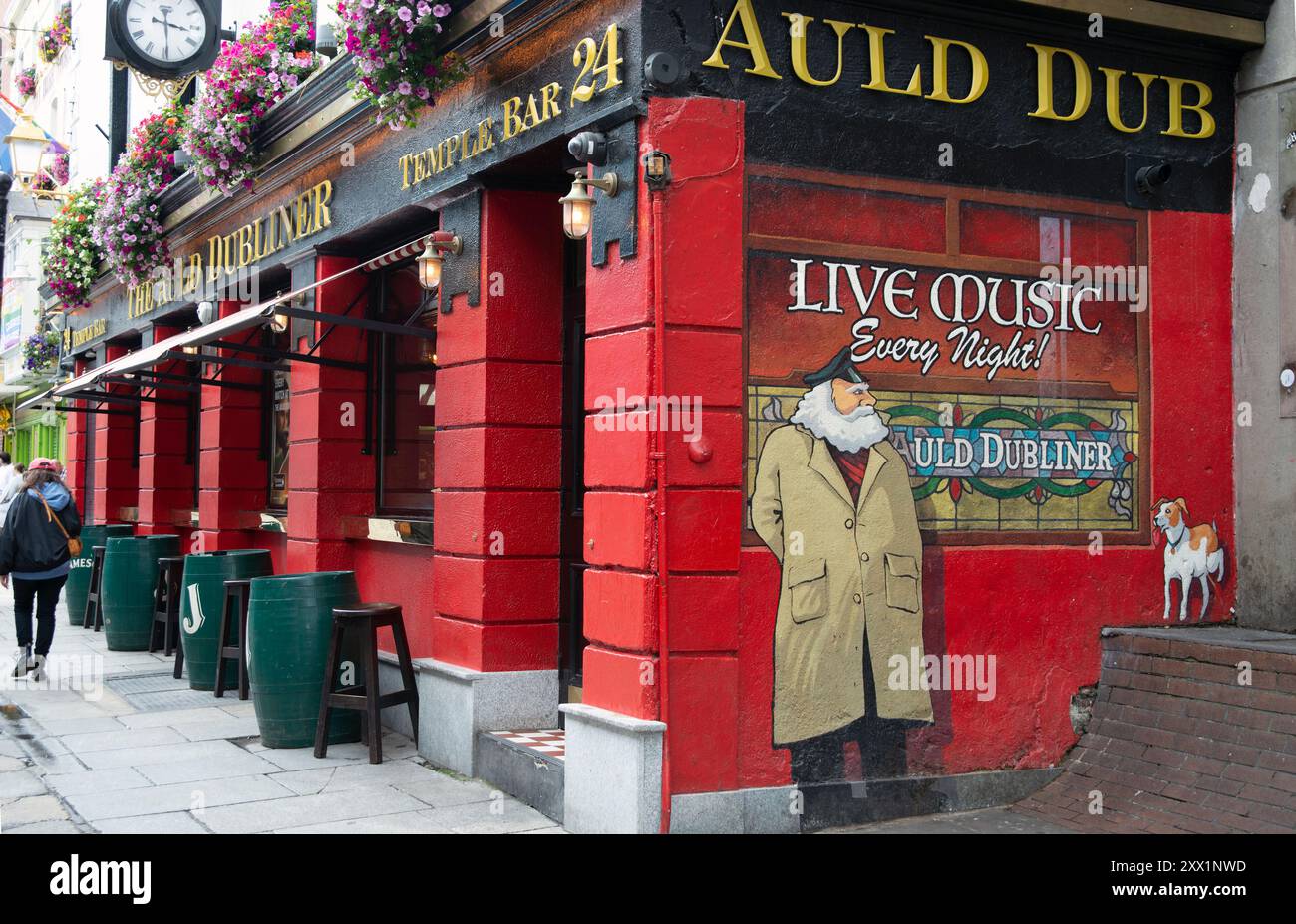 Pub Auld Dubliner, Temple Bar, Dublin, République d'Irlande, Europe Banque D'Images