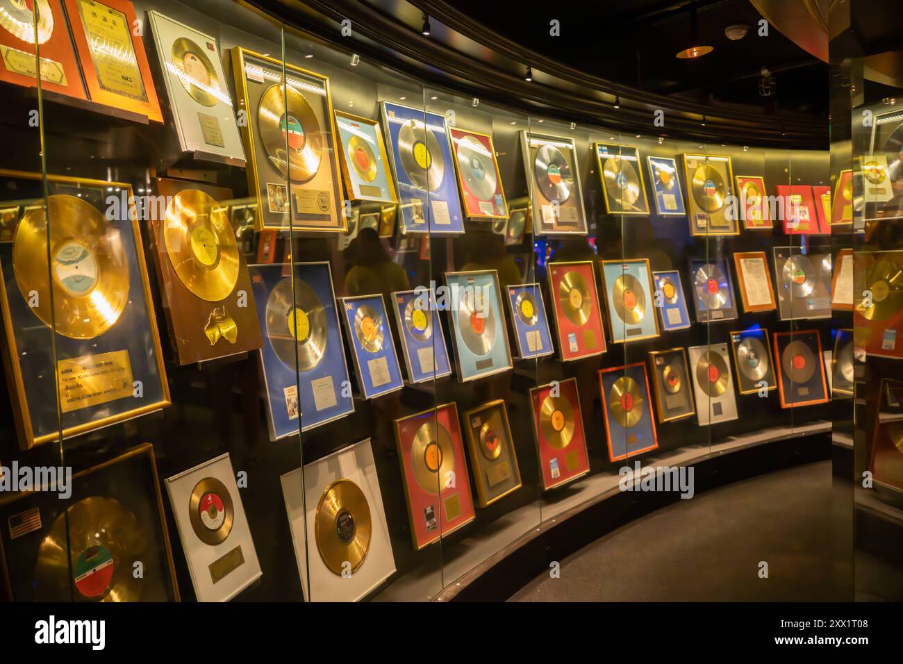 Stockholm, Suède : ABBA Museum entièrement dédié au célèbre groupe suédois qui était célèbre dans le monde entier dans les années 80 et 90 Et toujours populaire autour du. Banque D'Images