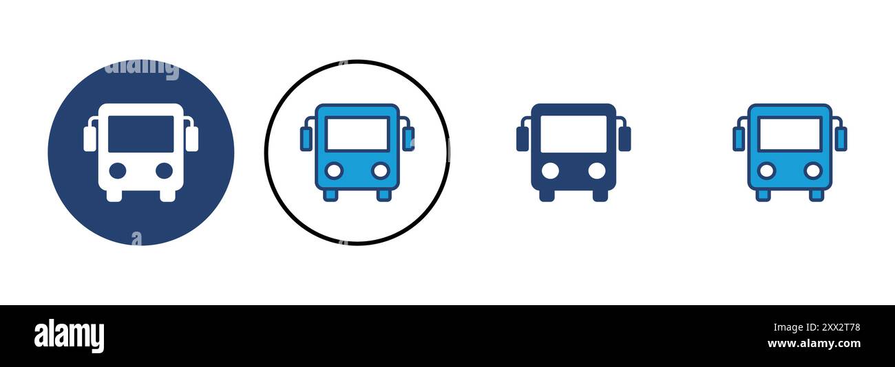 Vecteur d'icône de bus. icône de vecteur de bus Illustration de Vecteur