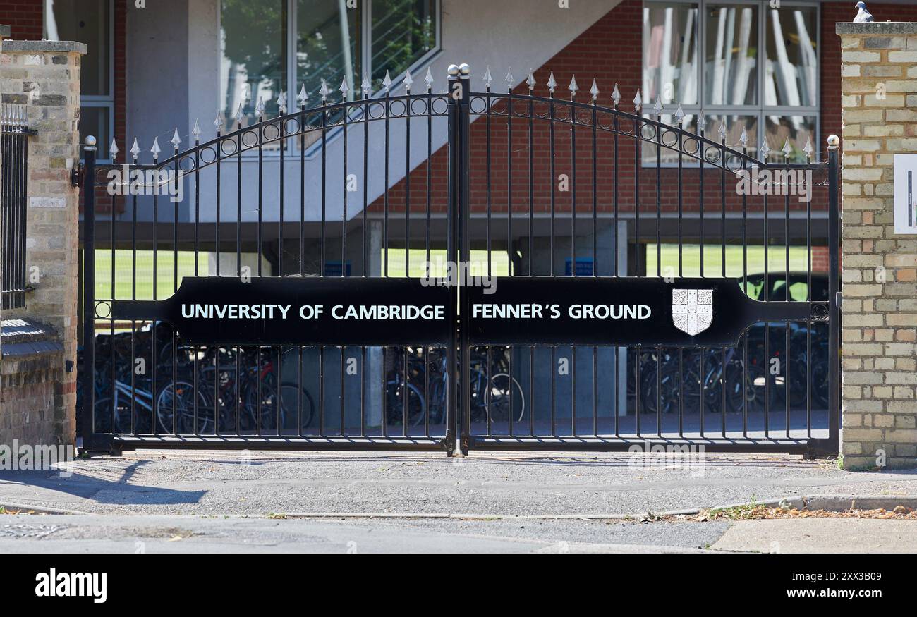 Fenner's Ground, University of Cambridge cricket Ground, Cambridge, Angleterre. Banque D'Images