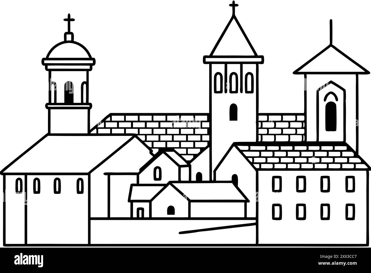 une zone urbaine qui a un nom, des limites définies et une administration locale Banque D'Images