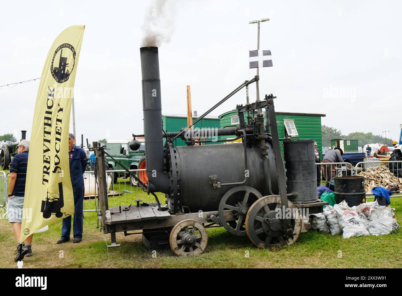 Reconstruction moderne de Richard Trevithick's Puffing Devil - John Gollop Banque D'Images