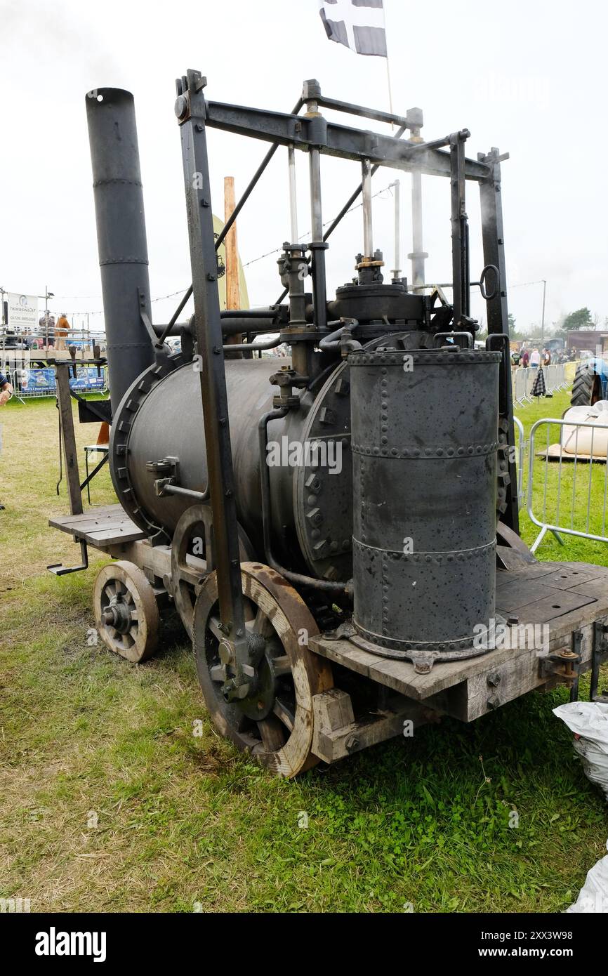 Reconstruction moderne de Richard Trevithick's Puffing Devil - John Gollop Banque D'Images