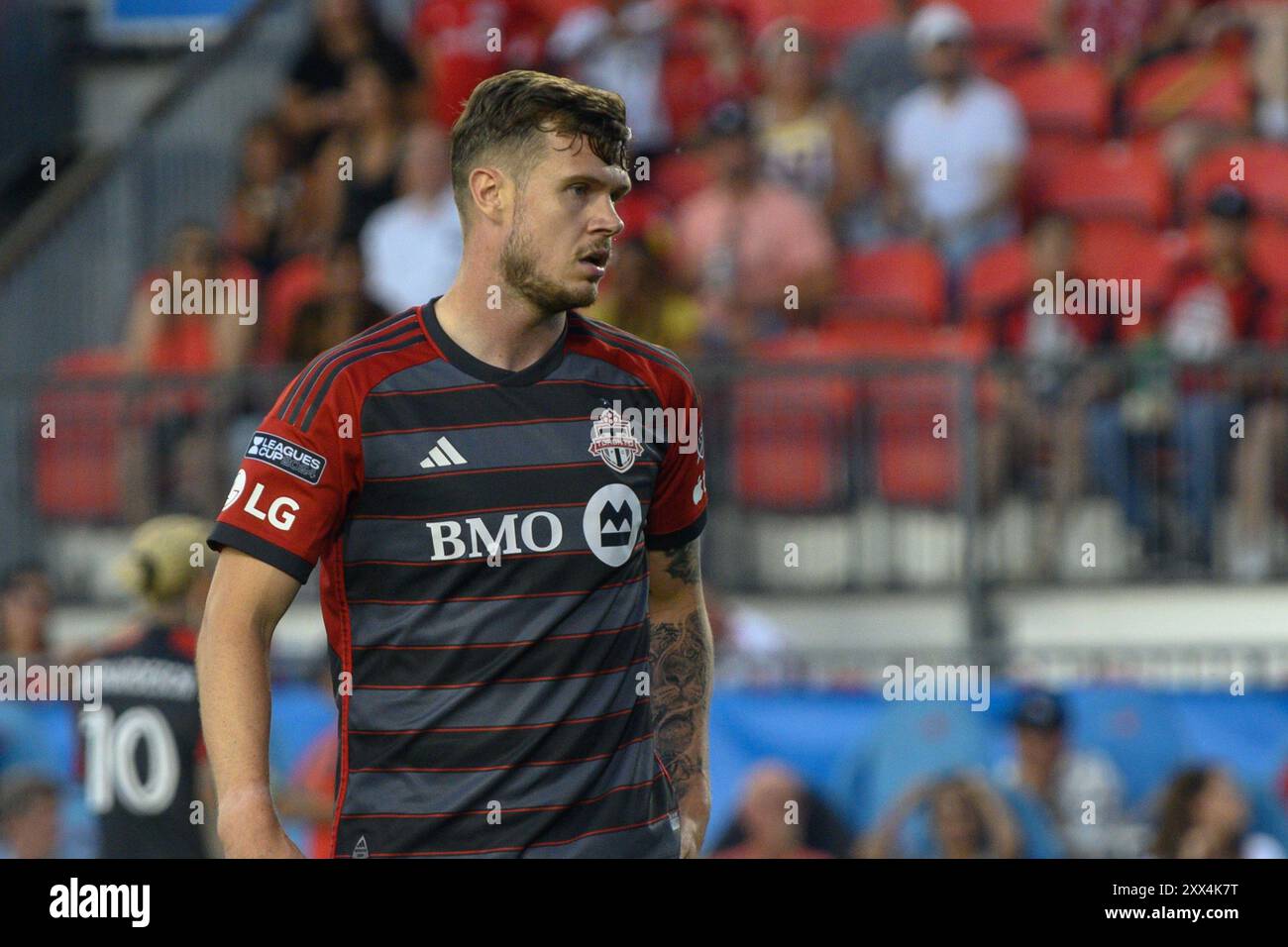 Toronto, ON, Canada - 4 août 2024 : Kevin long #5 défenseur du Toronto FC lors du match de la Coupe des ligues entre Toronto FC (Canada) contre C.F. Pachuca (M Banque D'Images