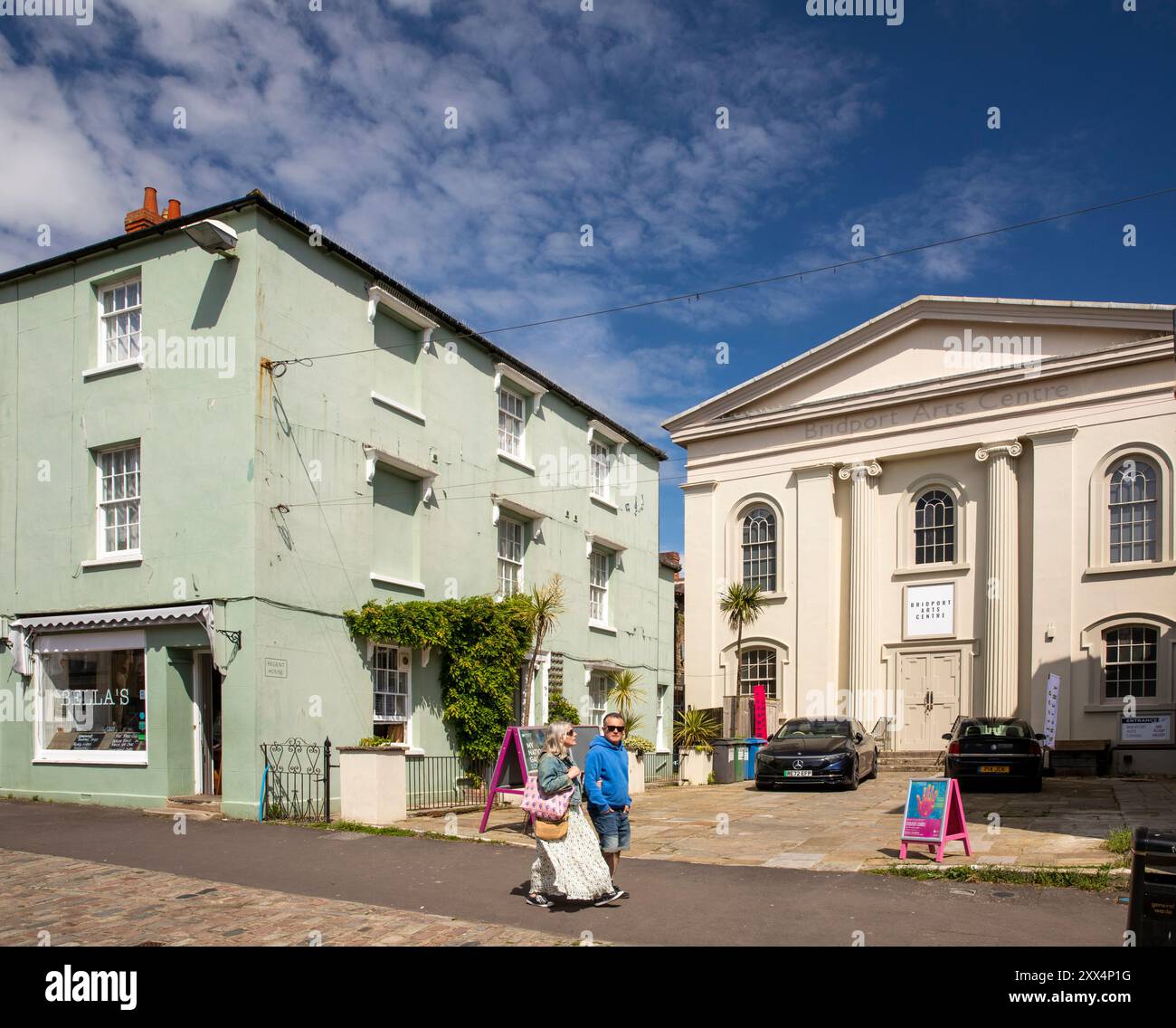 Angleterre, Dorset, Bridport, South Street, Arts Centre dans l'ancienne chapelle Banque D'Images