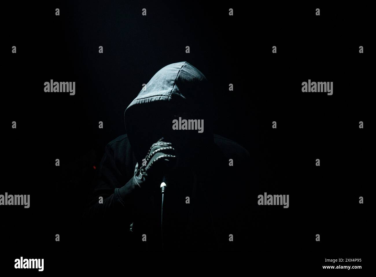 Le chanteur. Banque D'Images