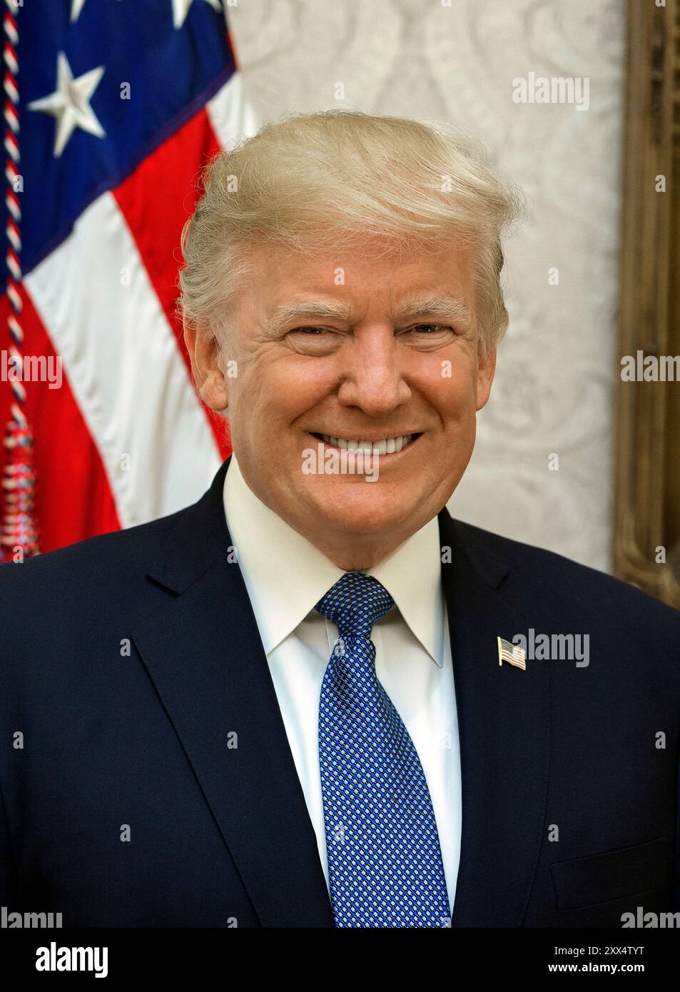Portrait officiel du président Donald J. Trump, vendredi 6 octobre 2017. Officiel de la Maison Blanche (photo par Shealah Craighead) Banque D'Images