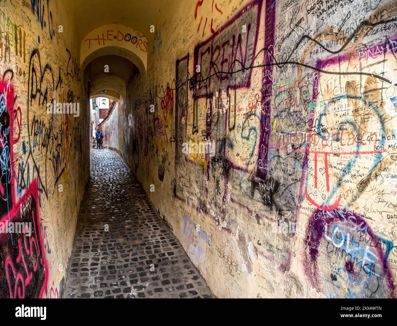 Strada Sforii, Brasov, Roumanie Banque D'Images