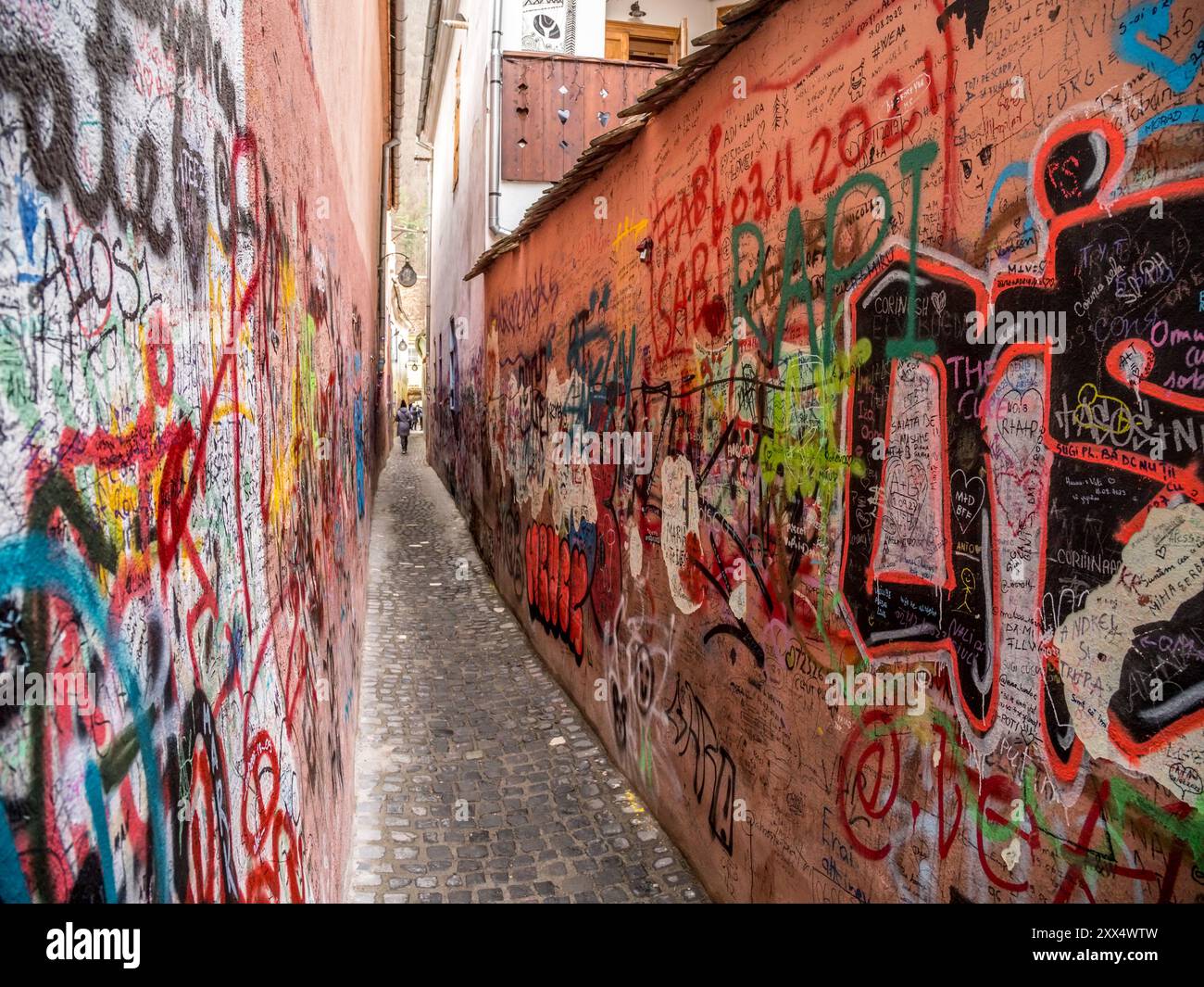 Strada Sforii, Brasov, Roumanie Banque D'Images