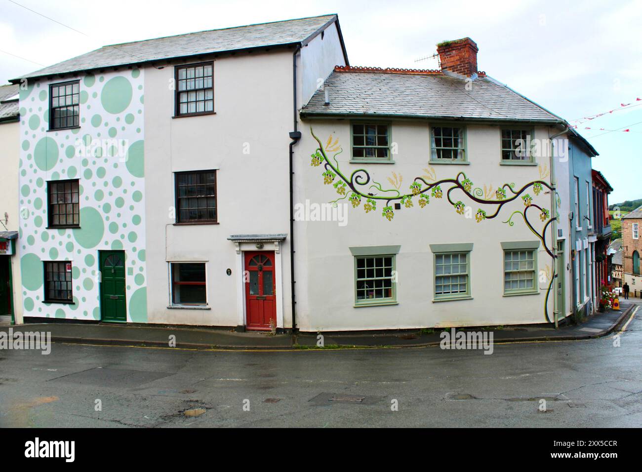 Spotty House, Bishops Castle, Shropshire, Angleterre Banque D'Images