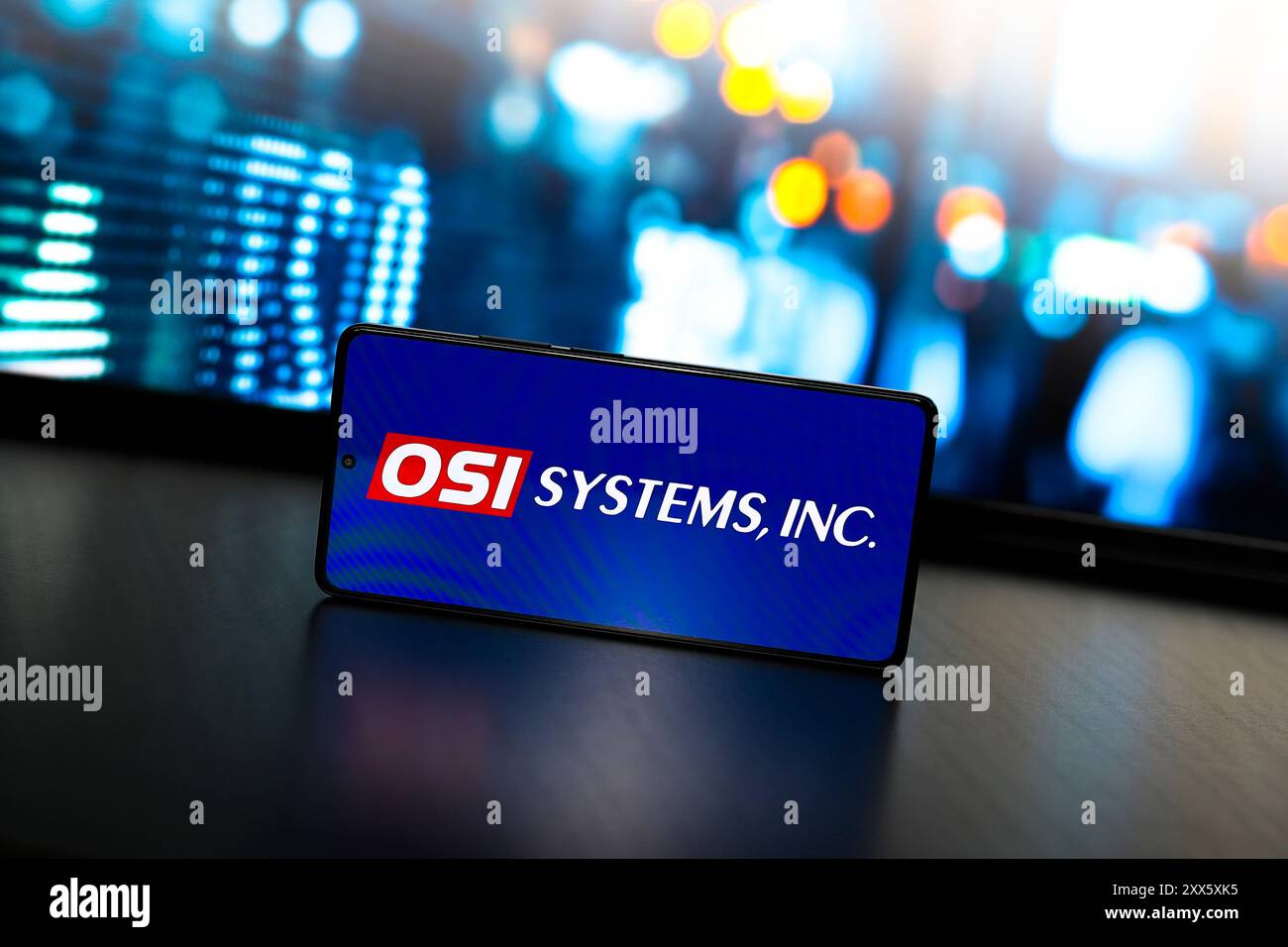 Paraguay. 22 août 2024. Dans cette illustration photo, le logo OSI Systems, Inc est affiché sur l'écran d'un smartphone. (Crédit image : © Jaque Silva/SOPA images via ZUMA Press Wire) USAGE ÉDITORIAL SEULEMENT! Non destiné à UN USAGE commercial ! Banque D'Images