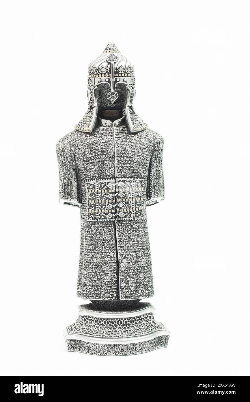 Casque de soldat ottoman et statue vestimentaire Banque D'Images