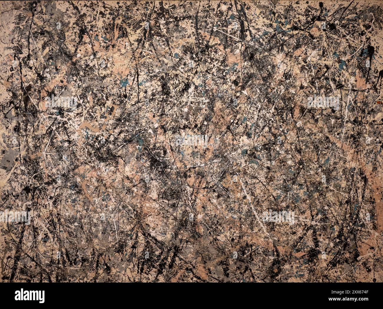 Tableau de Jackson Pollock appelé numéro un, 1950, (Lavender Mist) peint en 1950 Banque D'Images