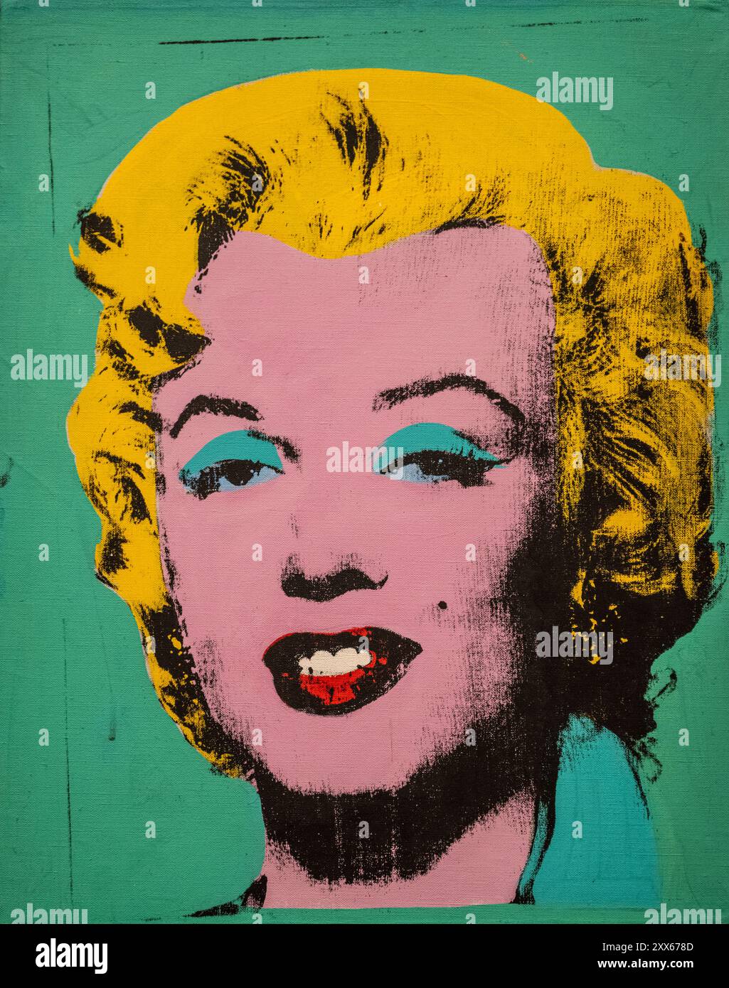 Tableau d'Andy Warhol appelé Green Marilyn peint en 1962 Banque D'Images