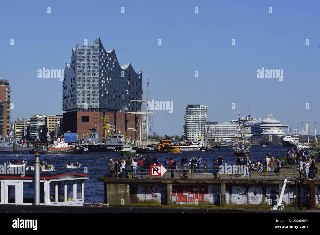 Allemagne, Hambourg, Elbe Philharmonic Hall, salle de concert, Europe Banque D'Images