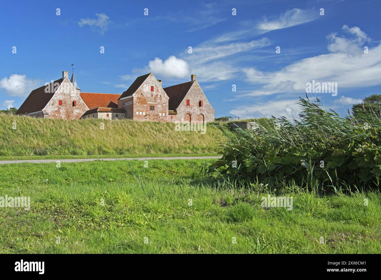 Le château de Spottrup est l'un des plus anciens manoirs du Danemark et est considéré comme le château médiéval le mieux conservé du pays, Jutland, Denma Banque D'Images