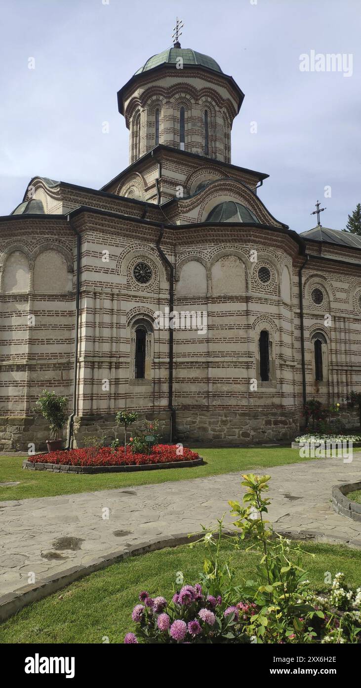 Cathédrale orthodoxe Sainte Trinité du monastère de Cozia, Transylvanie, Roumanie, Europe Banque D'Images