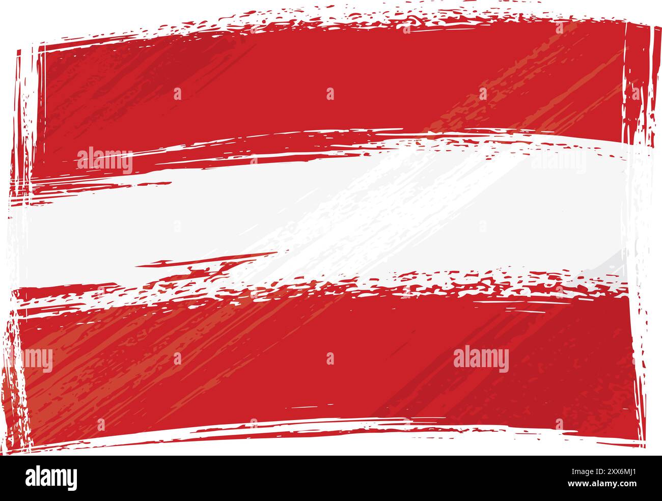 Drapeau national autrichien créé dans le style grunge Banque D'Images