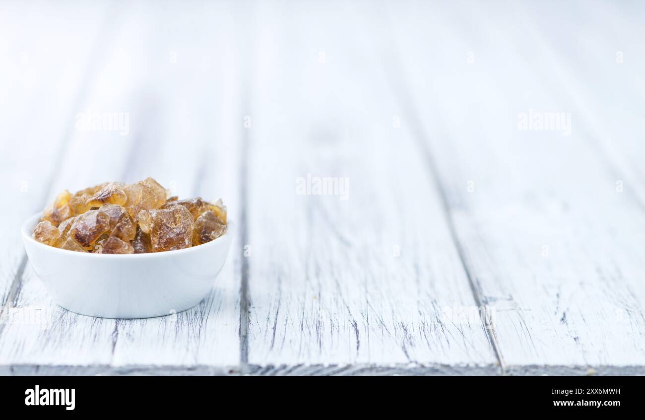 Brown Rock Candy (gros plan détaillé, mise au point sélective) Banque D'Images