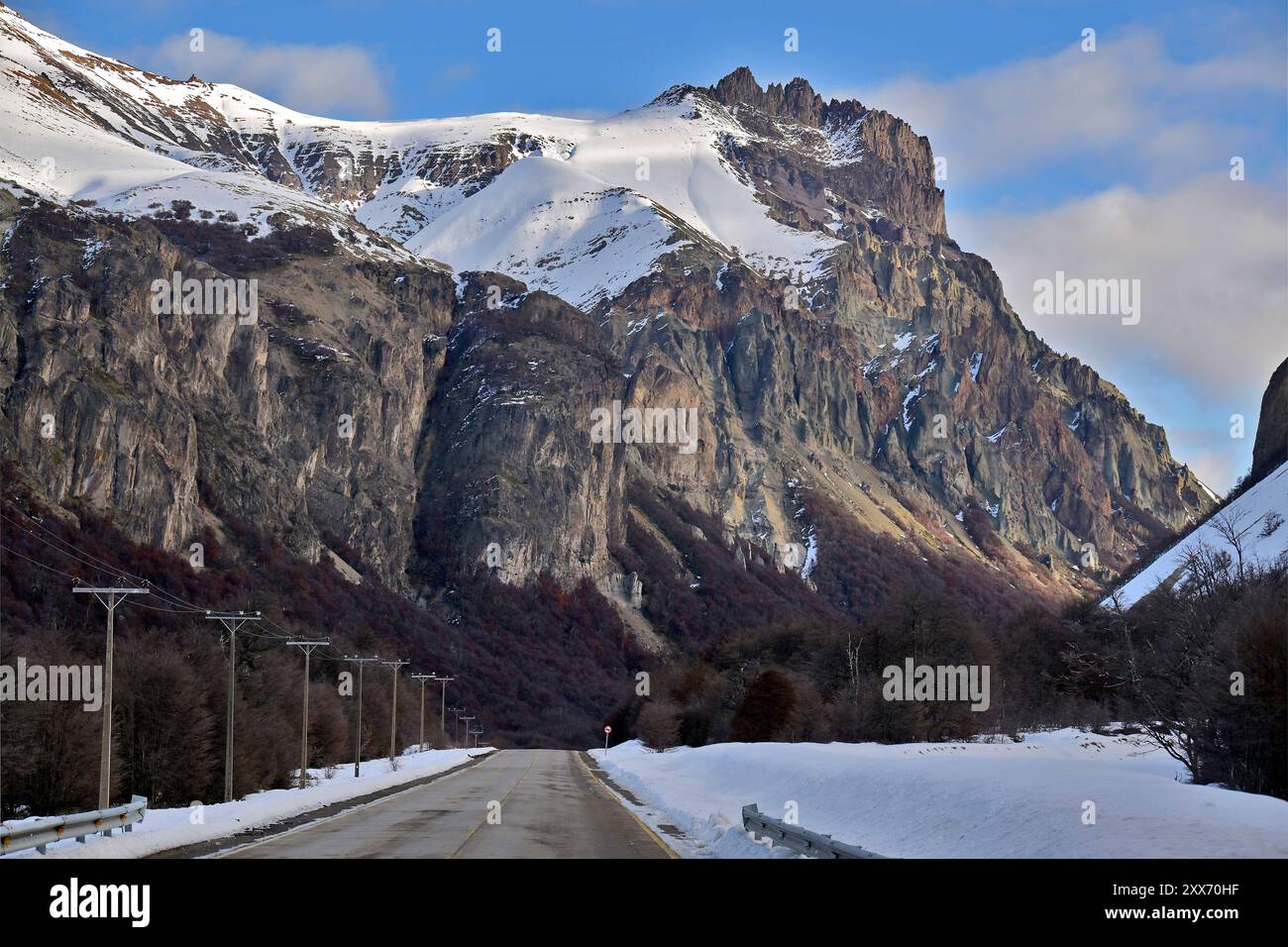Paysages, lieux, faune et flore sur la Carretera Austral en Patagonie chilienne Banque D'Images