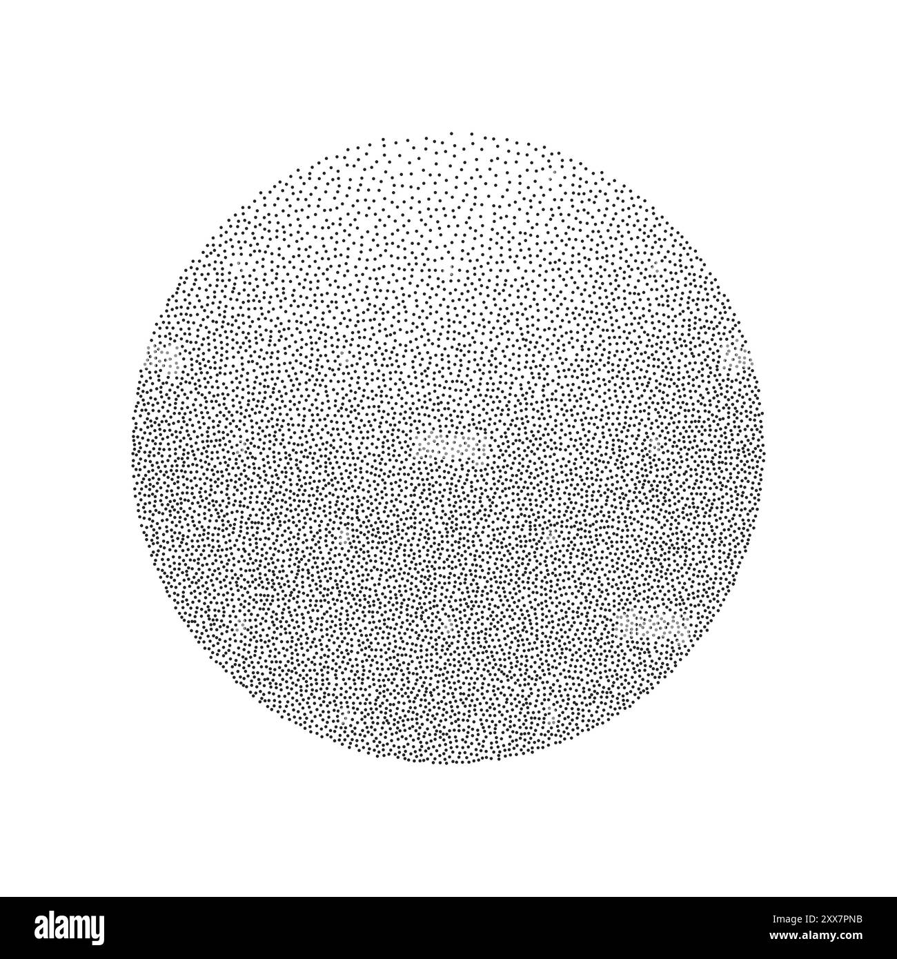 Effet de point de grain de sphère ronde, cercle de bruit aléatoire de sable monochrome. Splater moderne à la mode. Pointillisme à gradient de point. Illustration vectorielle Illustration de Vecteur