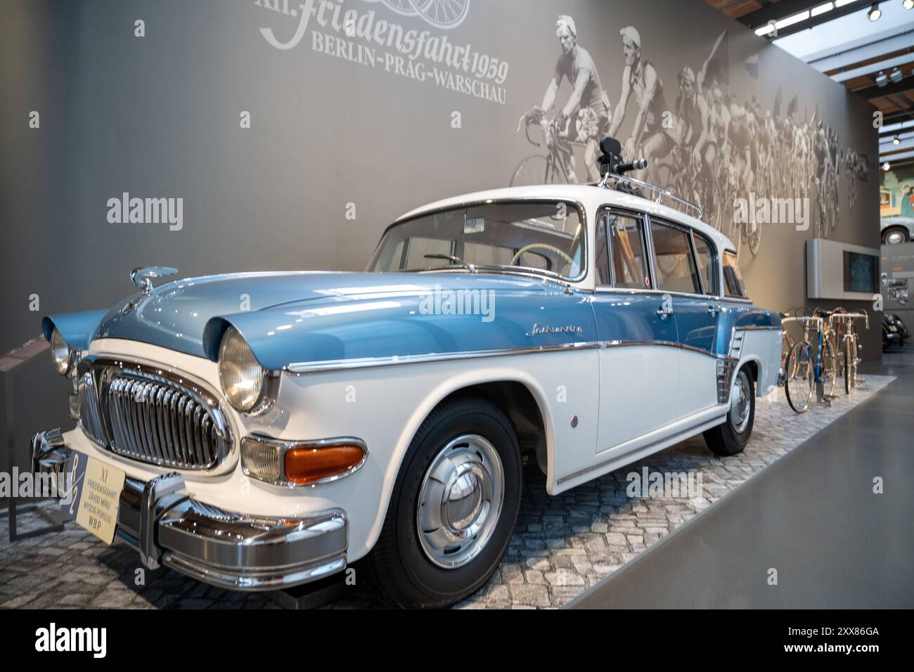 Autonmobil Freistaat Sachsen Technik Museum Sächsische Ingenieurskunst 04.08.2023 Zwickau. Freistaat Sachsen August Horch Museum Zwickau Technikmuseum Banque D'Images