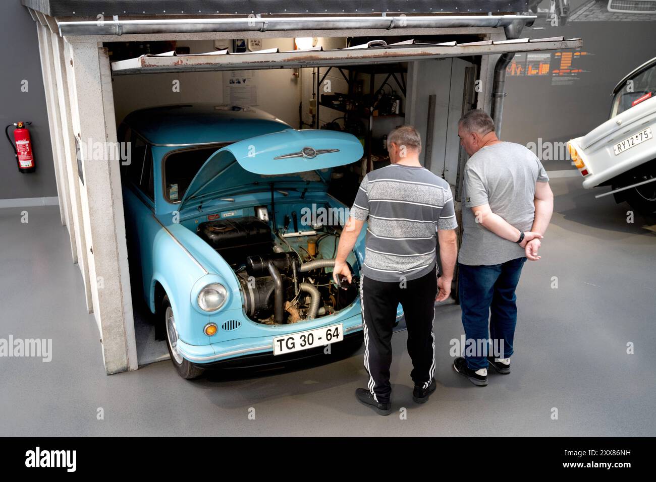 Autonmobil Freistaat Sachsen Technik Museum Sächsische Ingenieurskunst 04.08.2023 Zwickau. Freistaat Sachsen August Horch Museum Zwickau Technikmuseum Banque D'Images