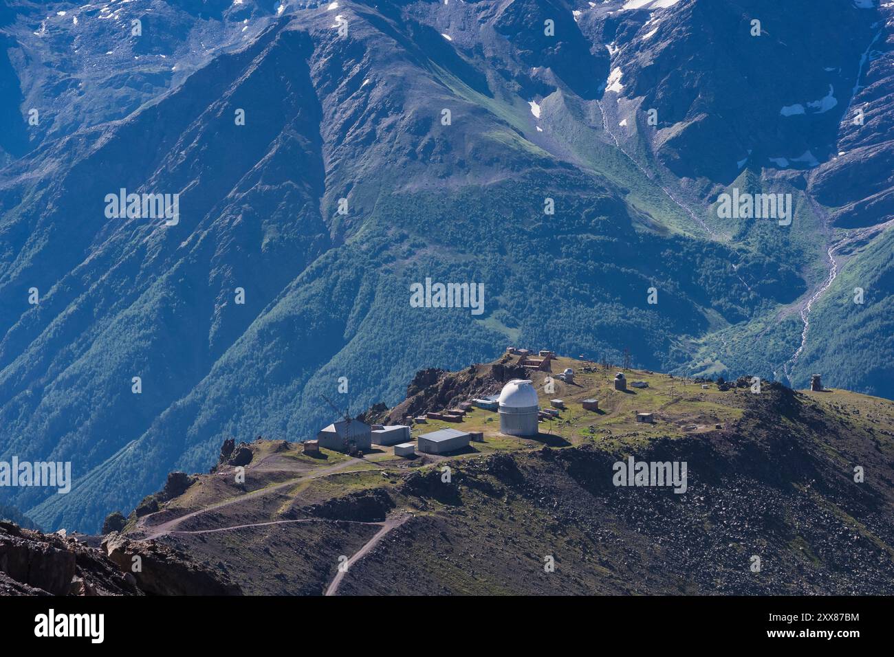 observatoire astronomique dans la région des hautes terres Banque D'Images