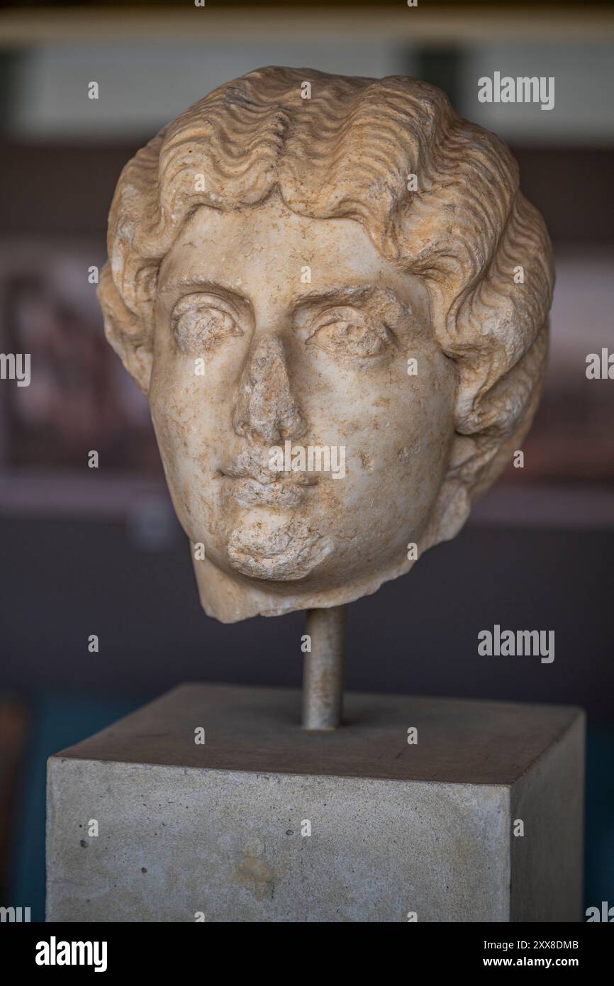 Grèce, Athènes, l'Agora d'Athènes, ou agora classique, est une ancienne place publique d'Athènes située au pied de la colline Colonos Agoraios. Banque D'Images