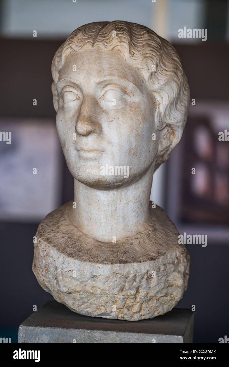 Grèce, Athènes, l'Agora d'Athènes, ou agora classique, est une ancienne place publique d'Athènes située au pied de la colline Colonos Agoraios. Banque D'Images