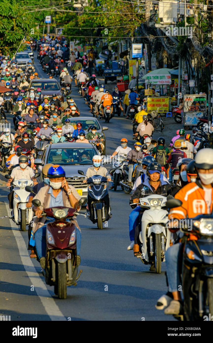 Vietnam, Ho Chi Minh Ville, le trafic Banque D'Images