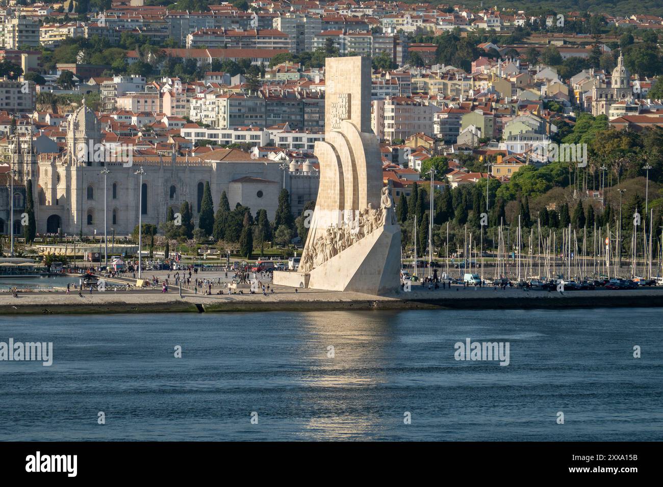 Le Monument des découvertes (Padrão dos Descobrimentos), sur les rives de l'estuaire du Tage Lisbonne Portugal, 16 avril 2024 Banque D'Images