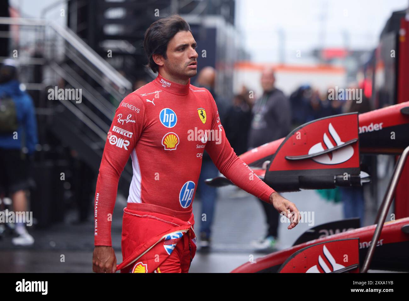 55 Carlos Sainz (Scuderia Ferrari HP, #55), FP1, essais libres 1, Freies Training 1, NDL, formel 1 Weltmeisterschaft, Grand Prix des pays-Bas, circuit Zandvoort, 23.08.2024 Foto : Eibner-Pressefoto/Annika Graf Banque D'Images