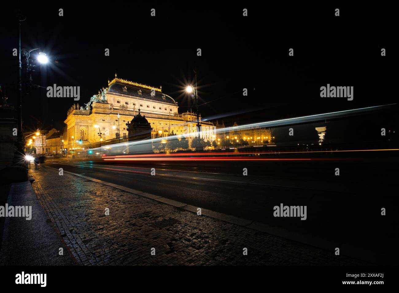 Paysages et rues du centre historique de la ville de Prague. Banque D'Images