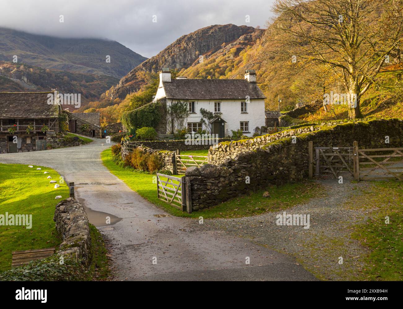 Yew Tree Farm Coniston Banque D'Images