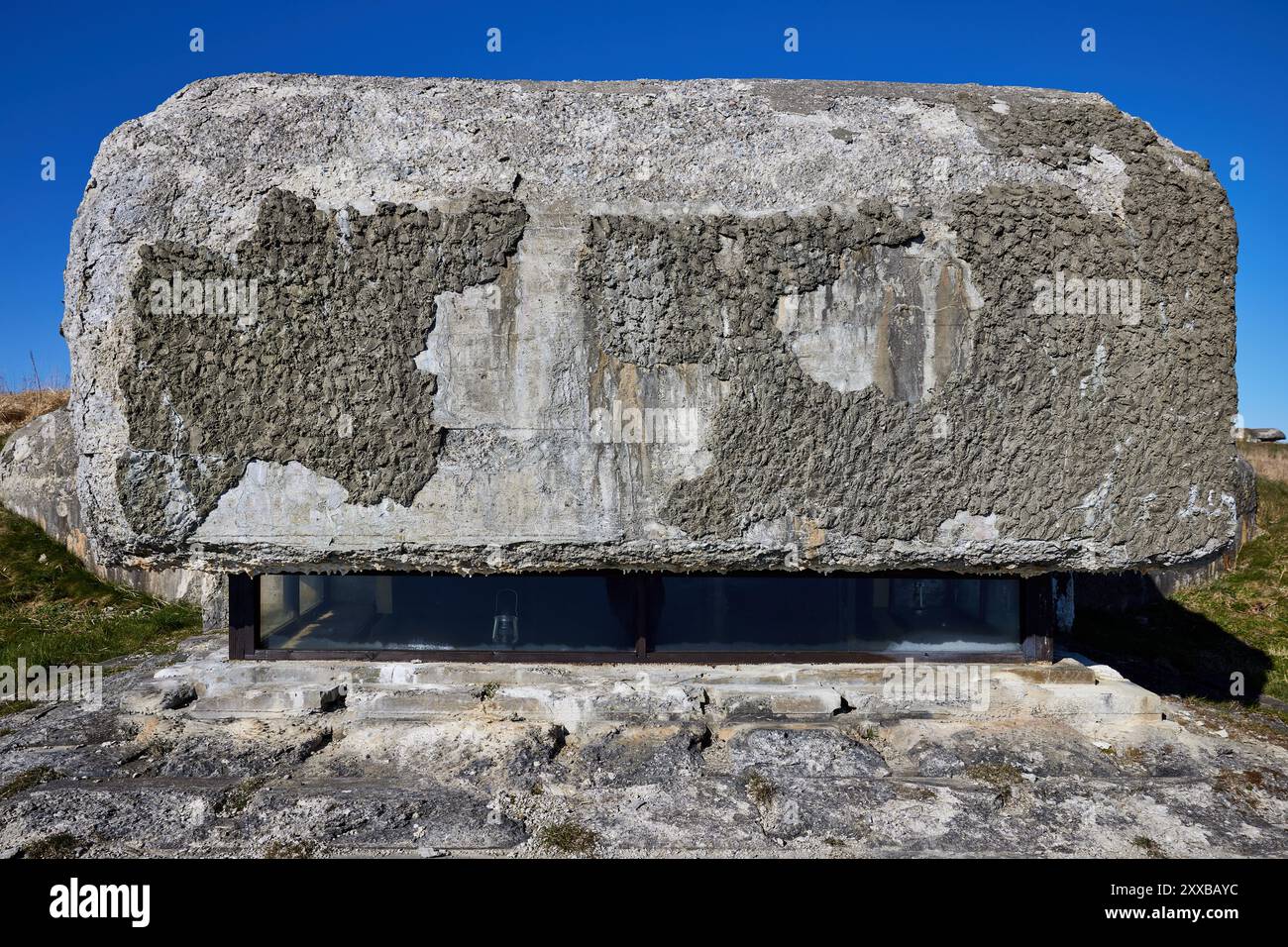 Regelbau M 162a, bunker allemand de la seconde Guerre mondiale, partie de Stützpunktgruppe Frederikshavn Süd ; Pikkerbakken, Frederikshavn, Danemark Banque D'Images