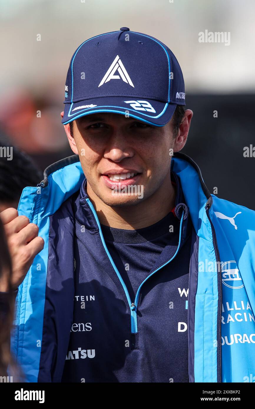 ALBON Alexander (tha), Williams Racing FW46, portrait lors du Grand Prix de formule 1 Heineken des pays-Bas 2024, 15e manche du Championnat du monde de formule 1 2024 du 23 au 25 août 2024 sur le circuit Zandvoort, à Zandvoort, pays-Bas Banque D'Images