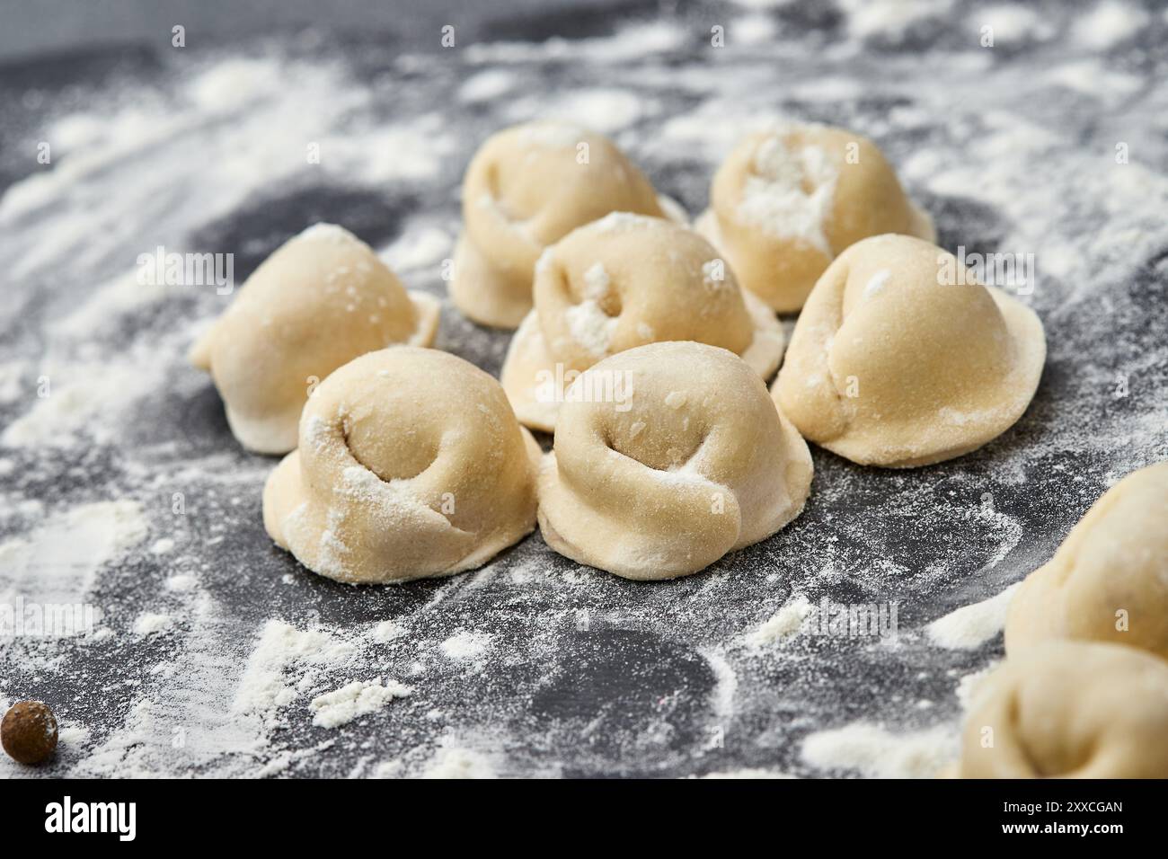 Boulettes de viande maison prêtes à cuisiner, un plat classique parfait pour les repas copieux en famille Banque D'Images