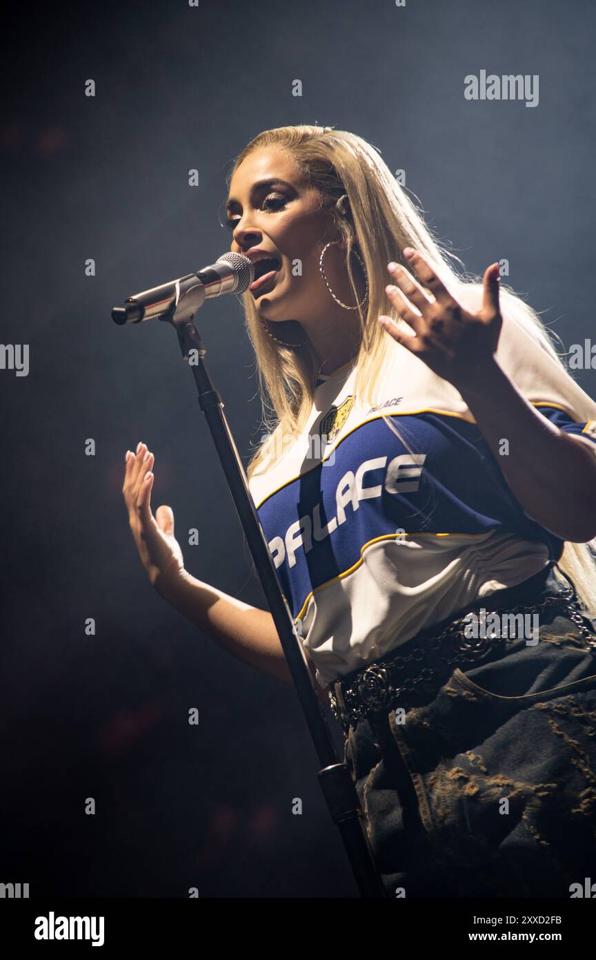 Reading, Berkshire, Royaume-Uni. 23 août 2024. Jorja Smith se produit au Reading Festival. Cristina Massei/Alamy Live News Banque D'Images