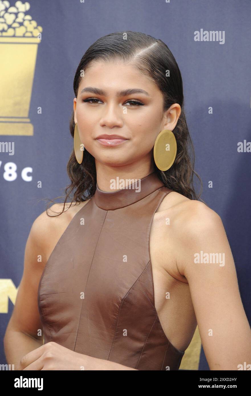 Zendaya aux MTV Movie and TV Awards 2018 qui se sont tenus au Barker Hangar à Santa Monica, États-Unis, le 16 juin 2018 Banque D'Images