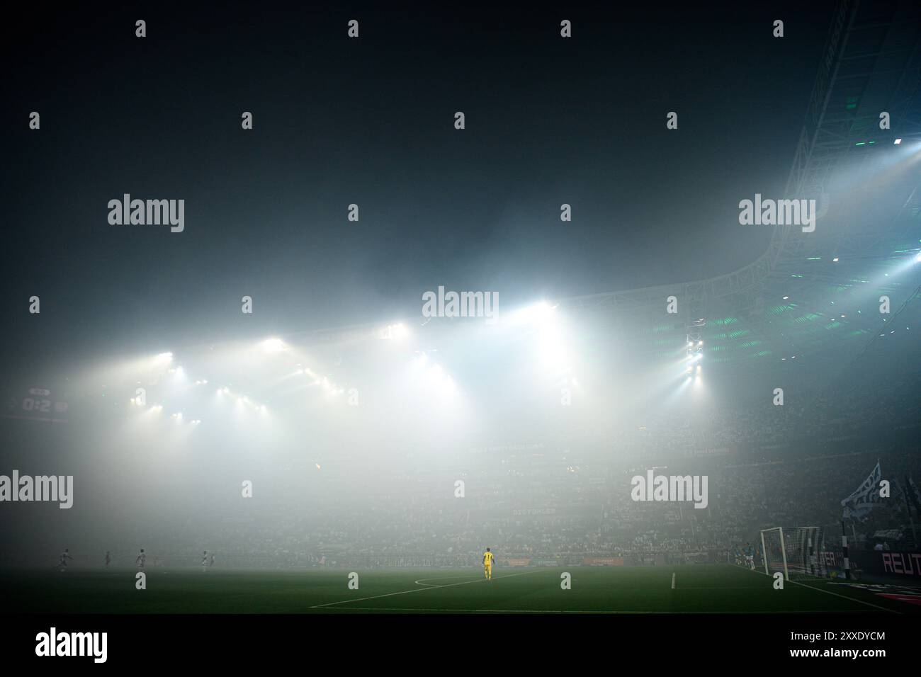 MOENCHENGLADBACH, ALLEMAGNE - 23 AOÛT 2024 : Jonas Omlin, le match de football de la Bundesliga Borussia Mönchengladbach vs Bayer Leverkusen au Borussia P Banque D'Images